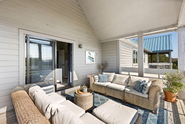 view of patio / terrace with an outdoor hangout area