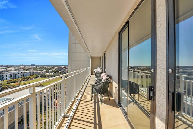 view of balcony