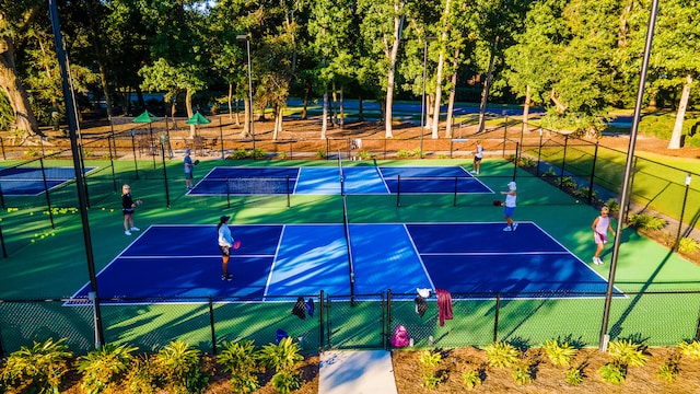 view of tennis court