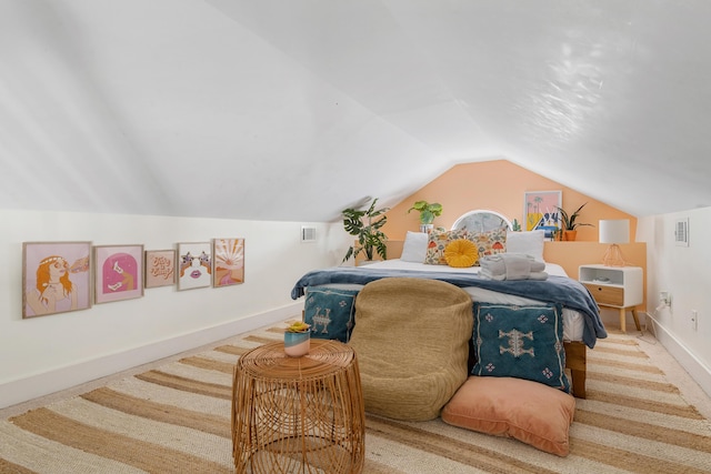 170 Spring St, Charleston, SC 29403 - bedroom featuring lofted ceiling and carpet floors