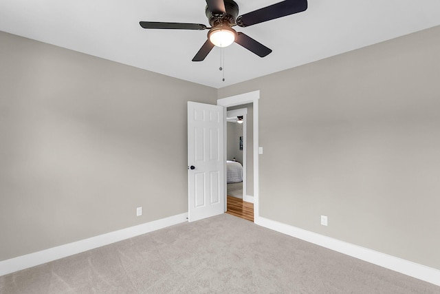 6305 Lucille Dr, North Charleston, SC 29406 - unfurnished room featuring light carpet, a ceiling fan, and baseboards