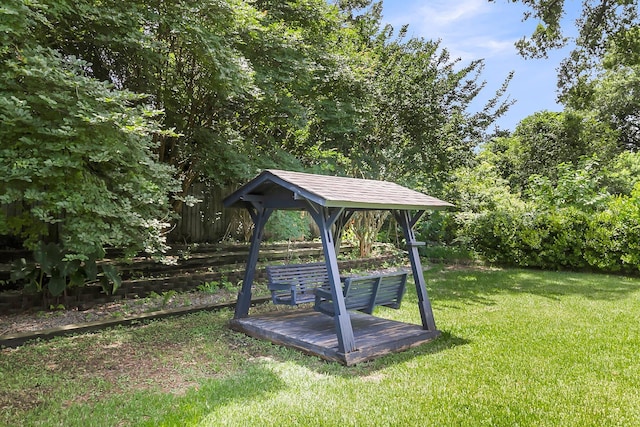 6305 Lucille Dr, North Charleston, SC 29406 - view of grassy yard with a gazebo