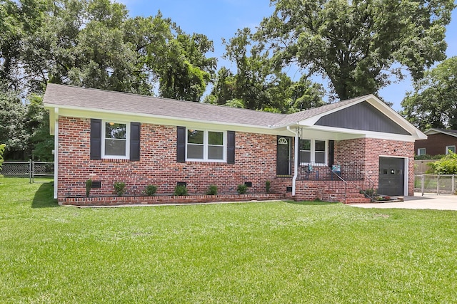6305 Lucille Dr, North Charleston, SC 29406 - ranch-style house with a garage, concrete driveway, and brick siding