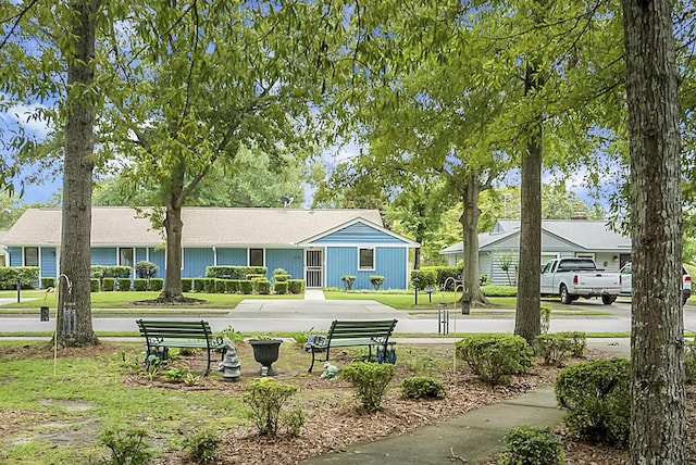 view of community with a yard