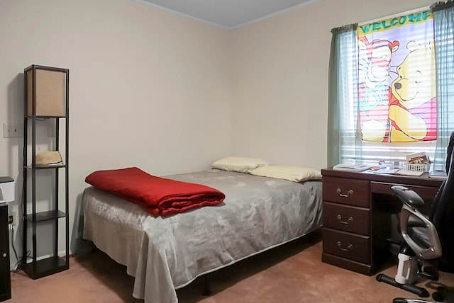 bedroom featuring carpet floors