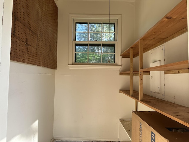 view of storage area