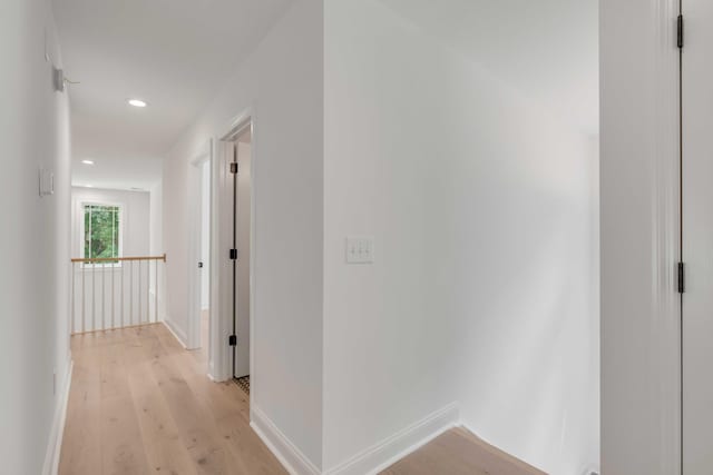 7053 Schooner St, Daniel Island, SC 29492 - hall featuring light wood-style floors, recessed lighting, and baseboards