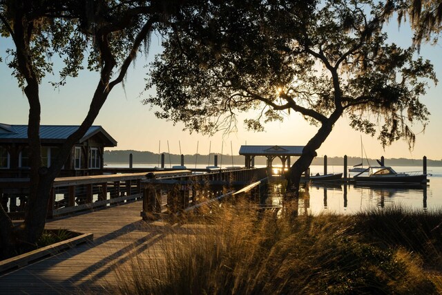 7053 Schooner St, Daniel Island, SC 29492 - dock area featuring a water view