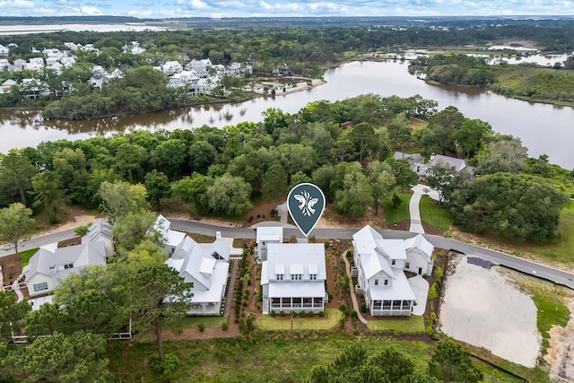 3023 Eventide Dr, Johns Island, SC 29455 - aerial view of residential area with a large body of water