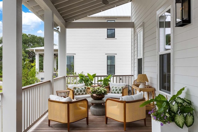 3023 Eventide Dr, Johns Island, SC 29455 - balcony with an outdoor living space