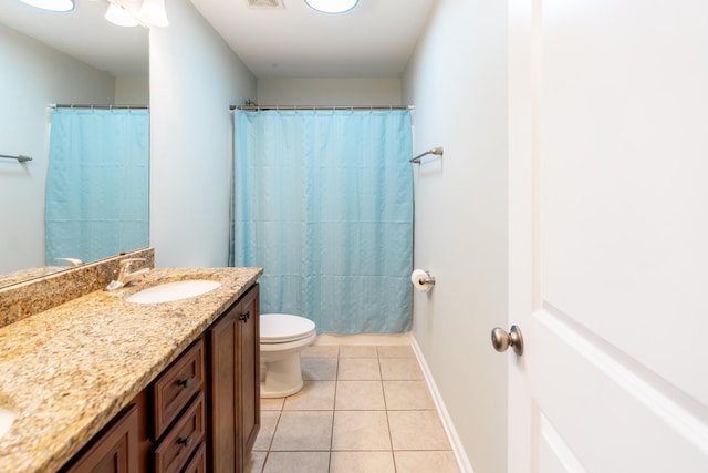 7217 Mossy Creek Ln, Hanahan, SC 29410 - full bathroom featuring toilet, vanity, tile patterned floors, and baseboards
