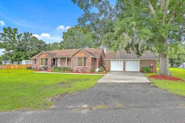 1023 Striper Ave, Moncks Corner, SC 29461 - ranch-style house featuring asphalt driveway and brick siding