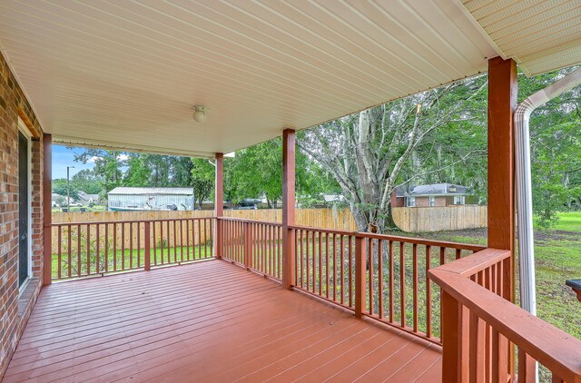 1023 Striper Ave, Moncks Corner, SC 29461 - deck featuring a fenced backyard
