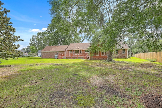 1023 Striper Ave, Moncks Corner, SC 29461 - view of front facade featuring a deck and brick siding