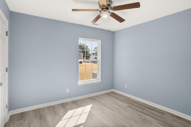 426 Colony Dr, Ridgeland, SC 29936 - empty room with ceiling fan and light hardwood / wood-style floors
