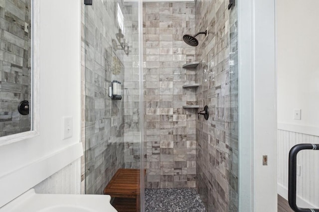 full bath featuring a stall shower