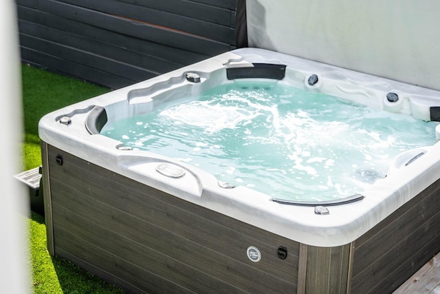exterior view of a jacuzzi