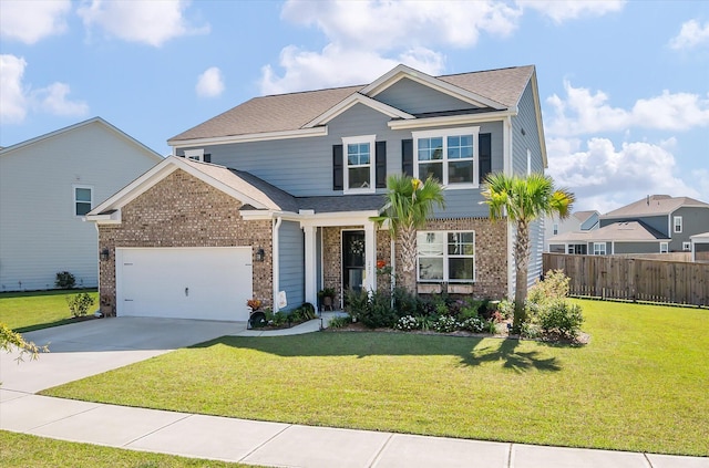 view of front of house with a front yard