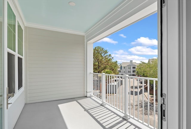 view of balcony