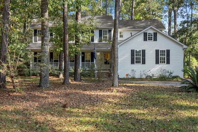 view of front of house with a porch