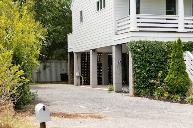 view of side of home