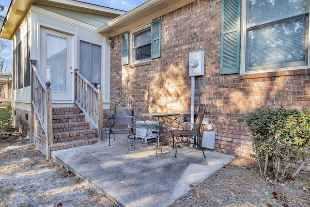 view of patio with outdoor dining space