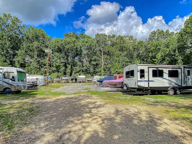 view of parking / parking lot