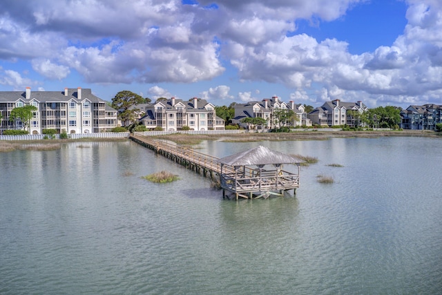 water view with a residential view