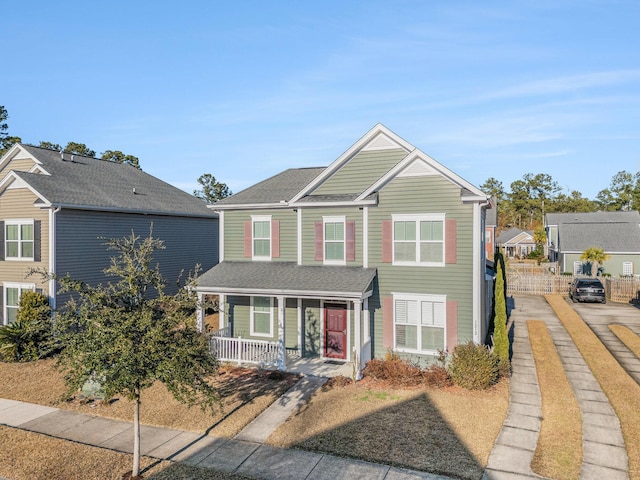 view of front of house with a porch