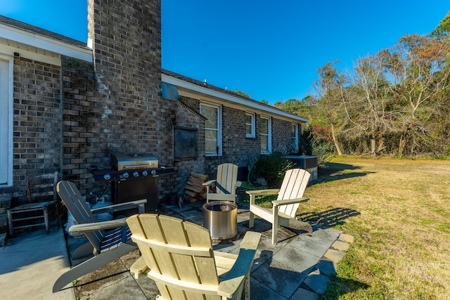 view of patio / terrace featuring area for grilling