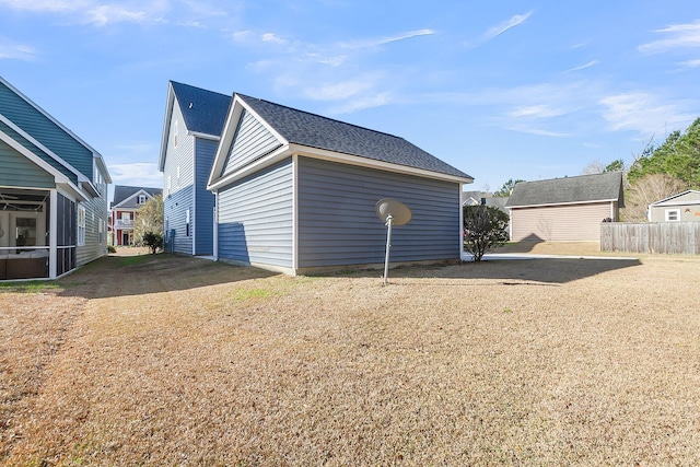 view of rear view of property