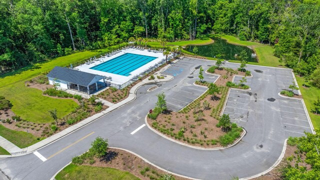 630 Jancus St, Charleston, SC 29414 - drone / aerial view of a pool