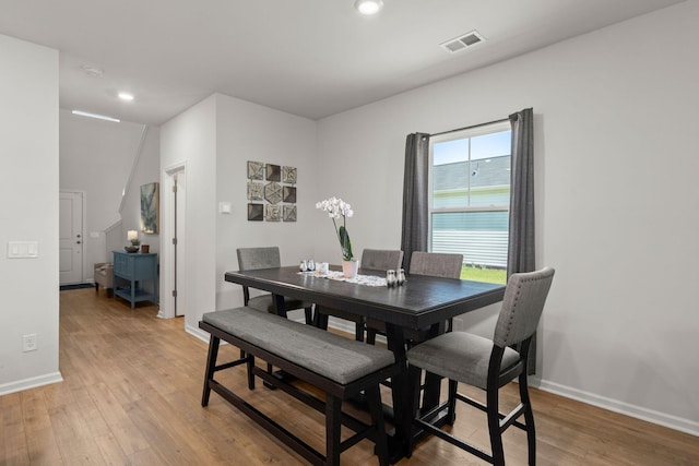 630 Jancus St, Charleston, SC 29414 - dining room with light wood-style floors, baseboards, and recessed lighting