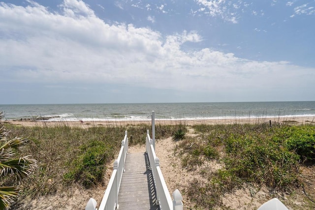 1404 Palmetto Blvd, Edisto Beach, SC 29438 - view of water feature with a beach view