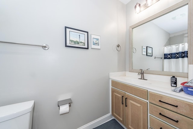 1121 Basildon Rd, Mount Pleasant, SC 29466 - bathroom featuring vanity and toilet