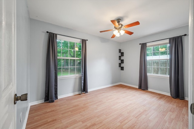 14 Aldene Ave, Goose Creek, SC 29445 - unfurnished room with light wood-style floors, ceiling fan, and baseboards