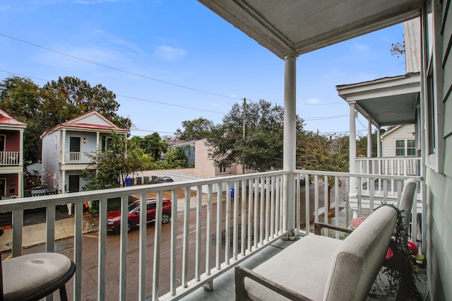 view of balcony