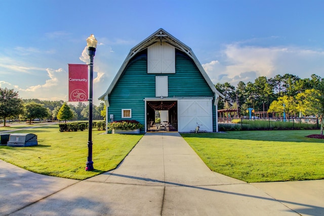 357 Parish Farms Dr, Summerville, SC 29486 - view of property featuring a barn and a garage