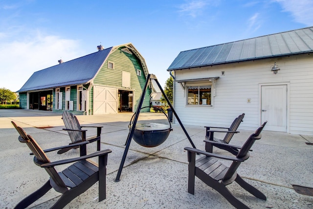 357 Parish Farms Dr, Summerville, SC 29486 - view of patio with a barn and an outbuilding