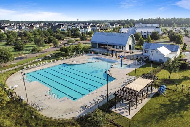 357 Parish Farms Dr, Summerville, SC 29486 - community pool with a residential view and a patio area