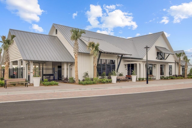 357 Parish Farms Dr, Summerville, SC 29486 - view of front of house with a standing seam roof and a metal roof