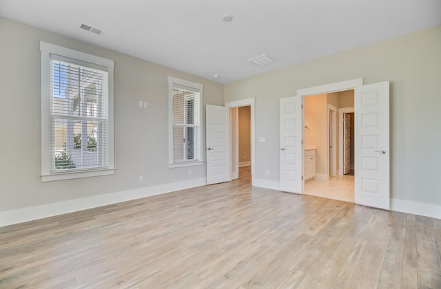 357 Parish Farms Dr, Summerville, SC 29486 - unfurnished bedroom with light wood-style floors and ensuite bathroom