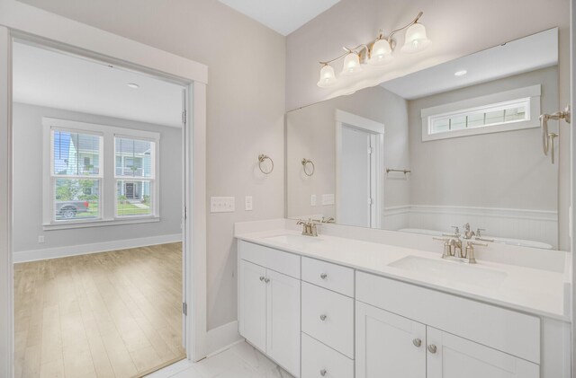 357 Parish Farms Dr, Summerville, SC 29486 - full bathroom featuring double vanity and baseboards