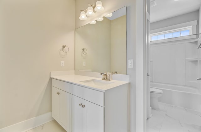 357 Parish Farms Dr, Summerville, SC 29486 - bathroom with marble finish floors and vanity