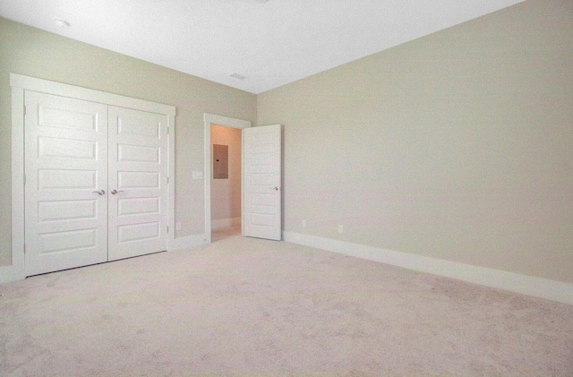 357 Parish Farms Dr, Summerville, SC 29486 - unfurnished bedroom with electric panel, carpet, and a closet