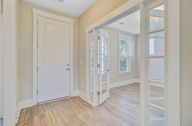 357 Parish Farms Dr, Summerville, SC 29486 - entrance foyer featuring light wood-style floors and french doors