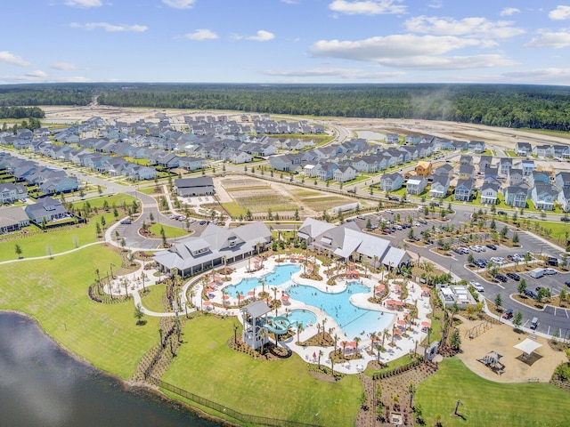 357 Parish Farms Dr, Summerville, SC 29486 - aerial view of a pool area and a large body of water