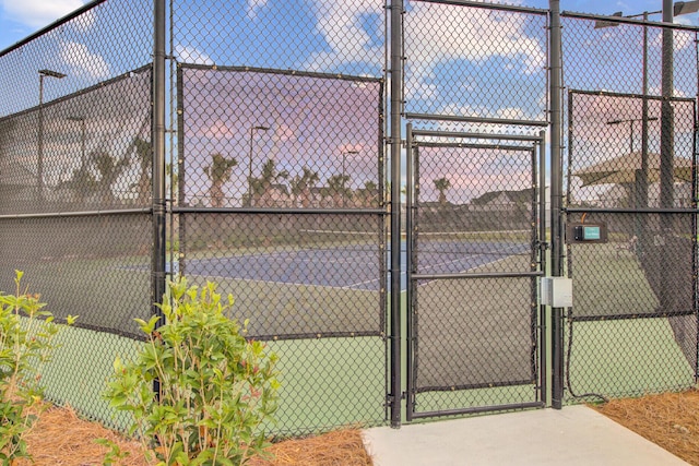 357 Parish Farms Dr, Summerville, SC 29486 - view of tennis court with a gate