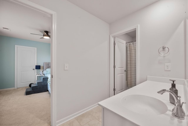 701 Squire Pope Rd, Summerville, SC 29486 - bathroom with vanity, ceiling fan, and ensuite bathroom
