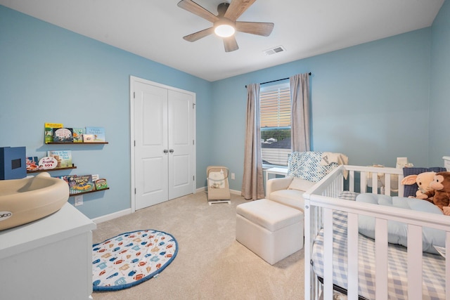 701 Squire Pope Rd, Summerville, SC 29486 - carpeted bedroom with a closet and ceiling fan
